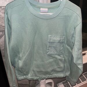 Columbia Light Green Sweatshirt with Pocket